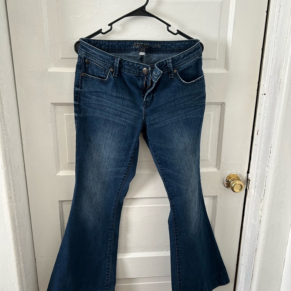 Apt. 9 Dark Blue Flare Jeans